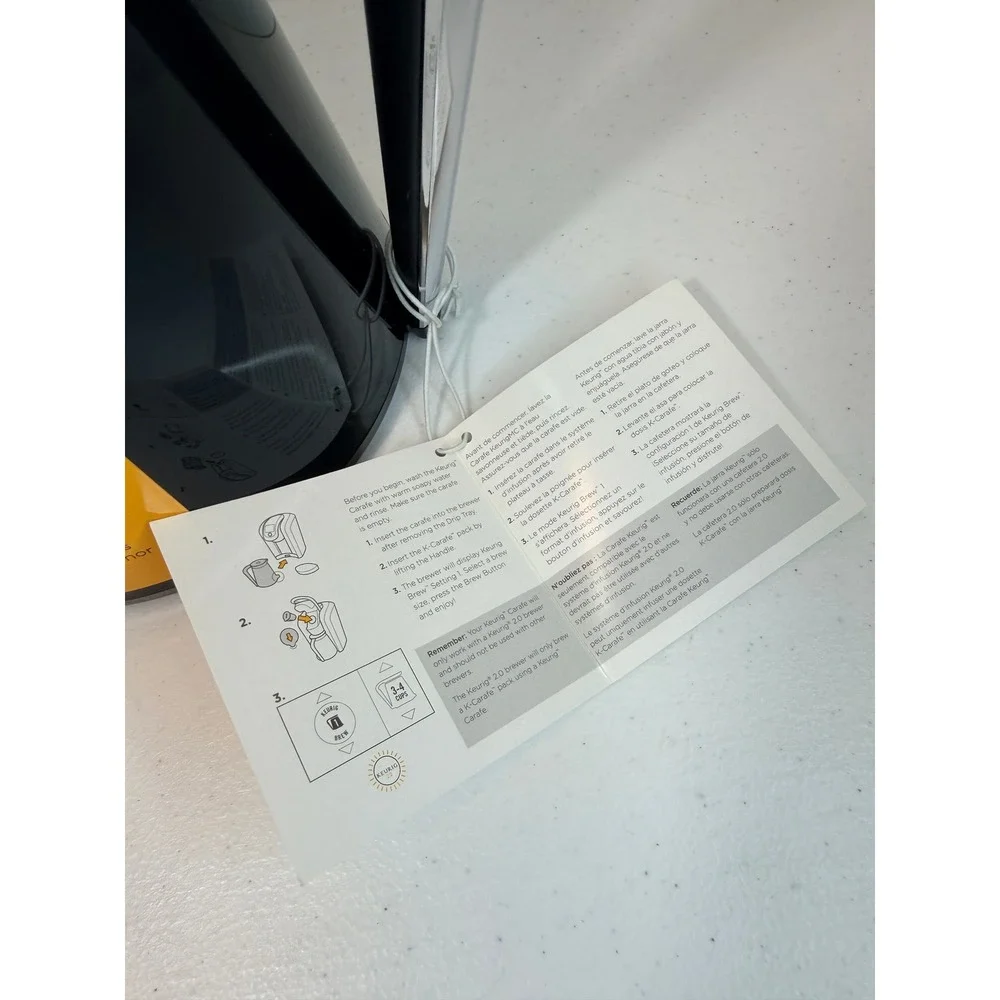 Keurig 2.0 Coffee Carafe Black 4 Cup Capacity for K-Carafe Pods Brew Systems
